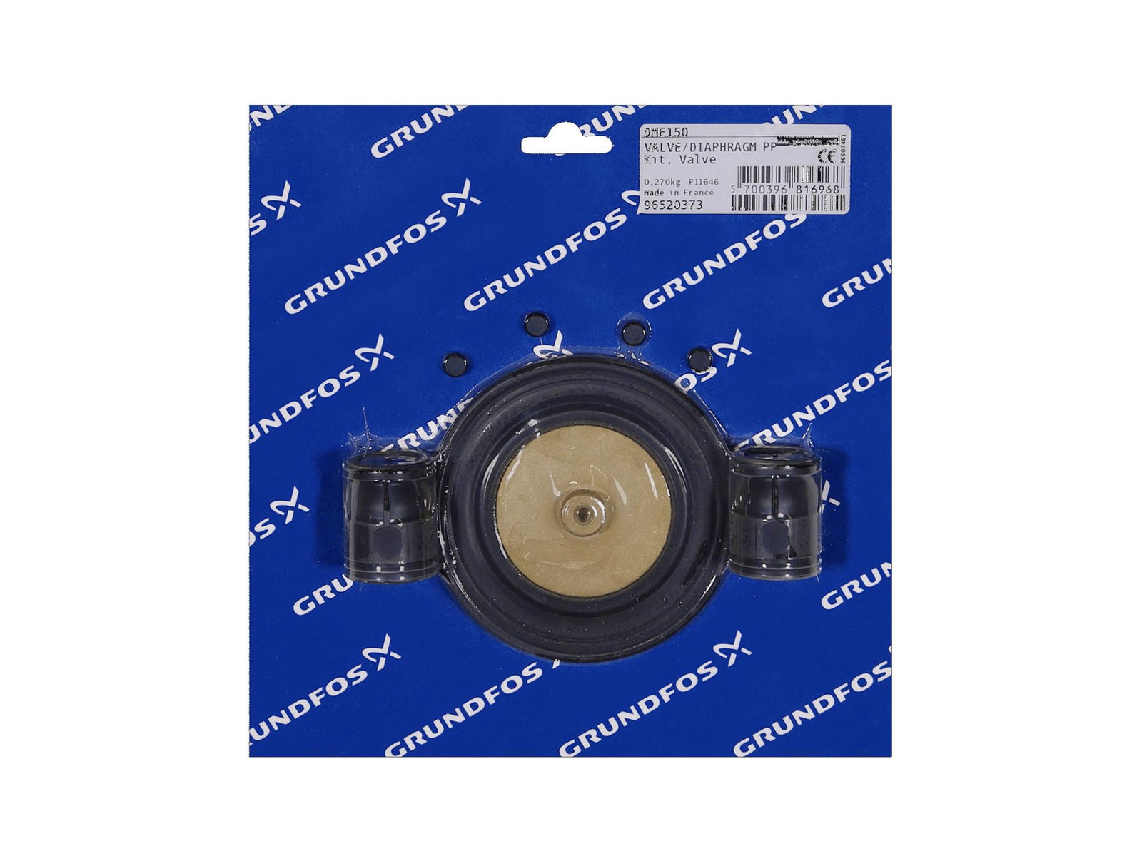 Grundfos 96520373, Valve Diaphragm Kit DME150 PP V C