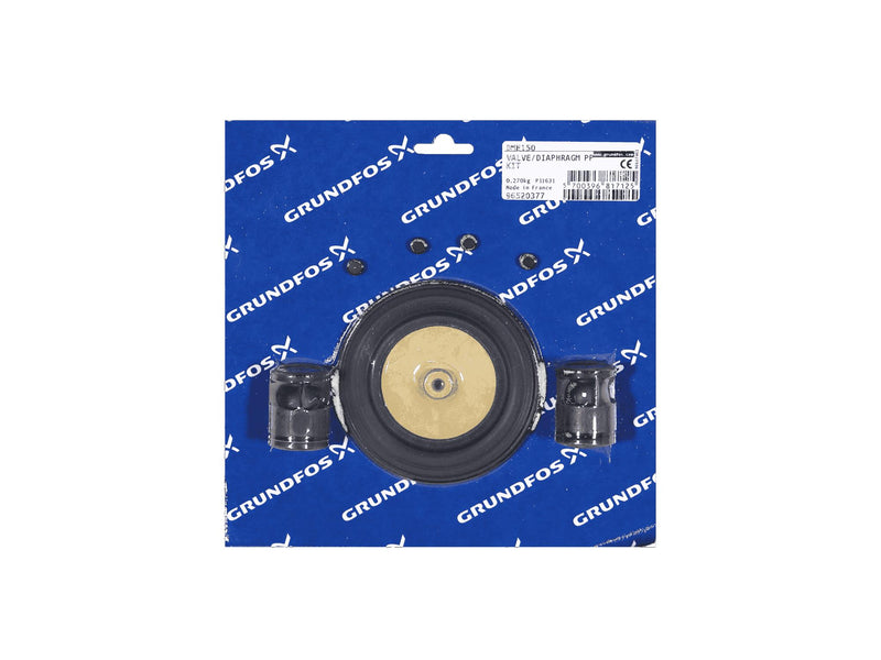 Grundfos 96520377, Valve Diaphragm Kit DME150 PP V C Spring