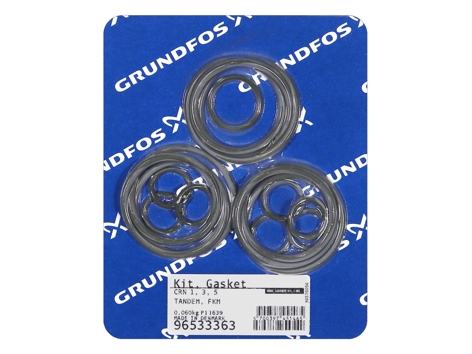Grundfos 96533363, Tandem Gasket Kit FKM CR/I/N 1s/1/3/5