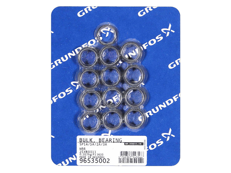 Grundfos 96535002, Bulk Pack Bearing NBR SP1A/5A/2A/3A 25x80011