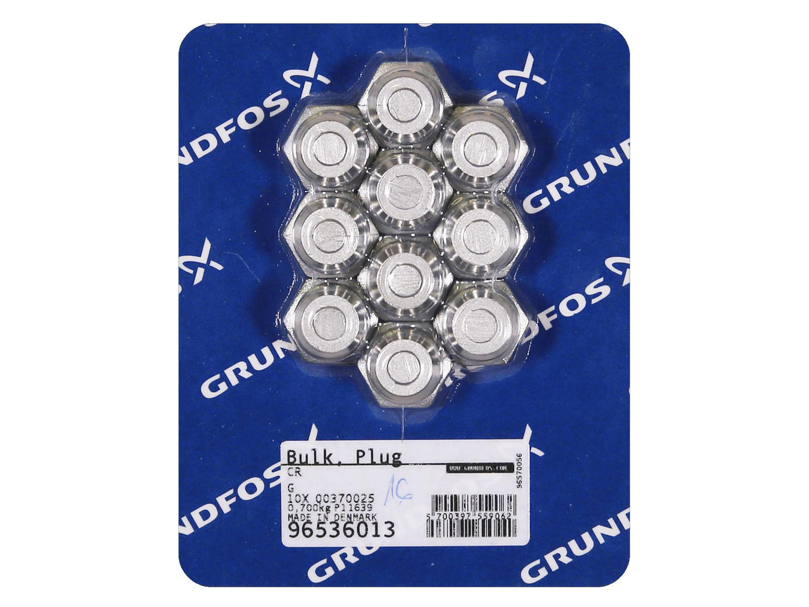 Grundfos 96536013, Bulk Pack Plug G 1/2 A