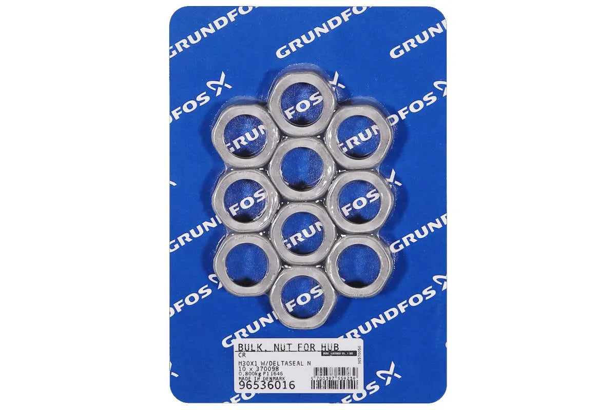 Grundfos 96536016, Bulk Pack Nut for Hub M30x1 with Deltaseal N