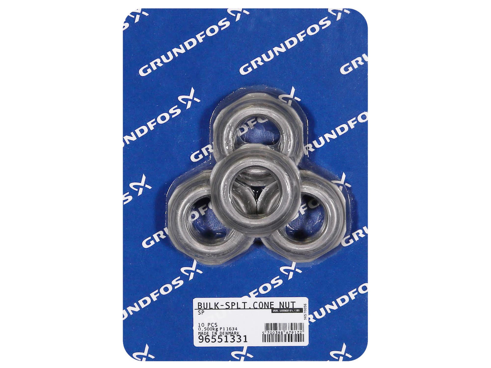 Grundfos 96551331, Bulk Pack Split Cone Nut SP 10 x 160062