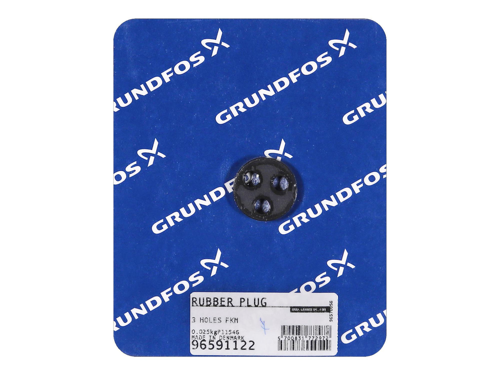 Grundfos 96591122, Rubber Plug 3 Holes FKM