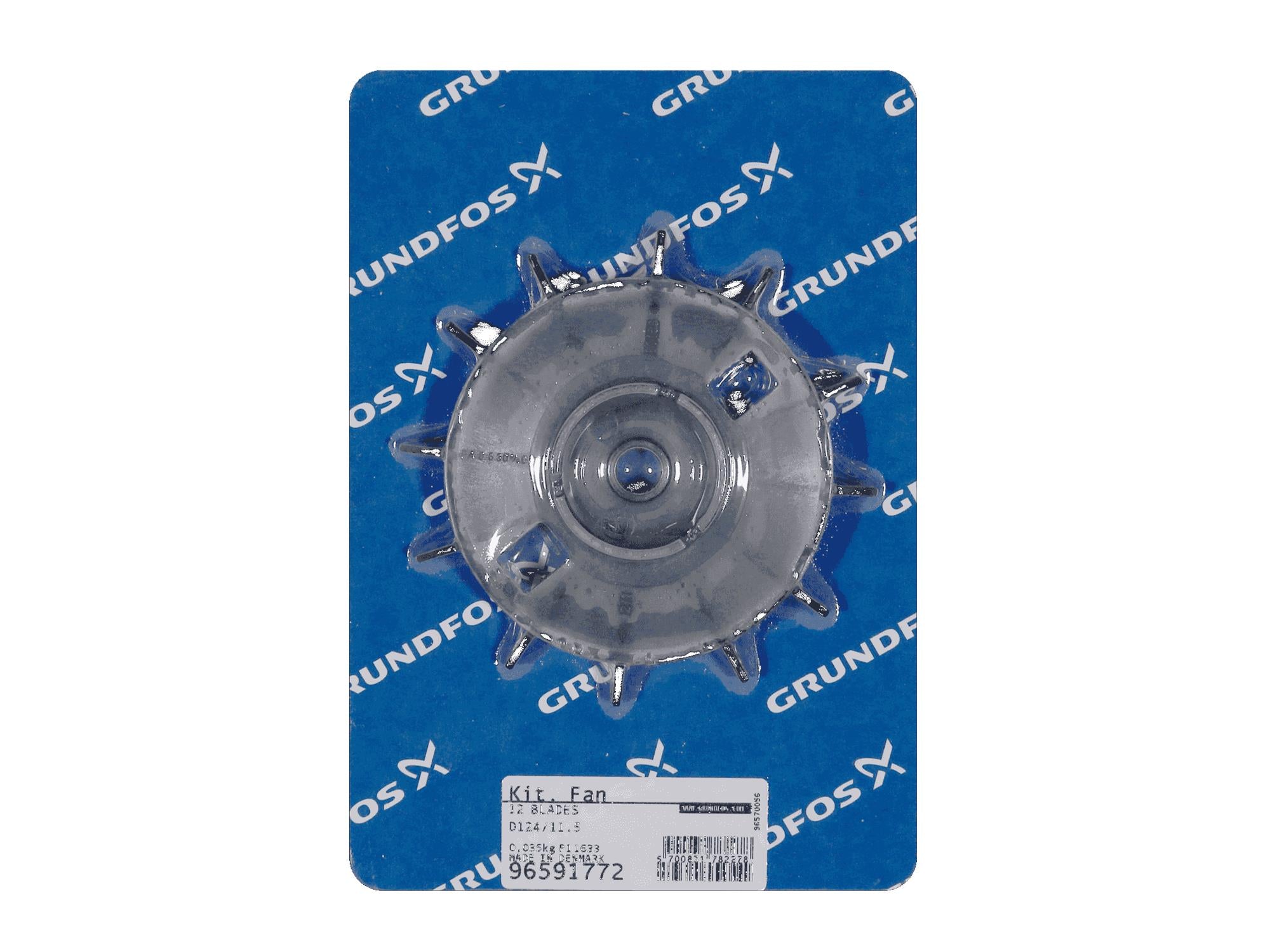 Grundfos 96591772, Fan Kit D124/11.5 with 12 Blades