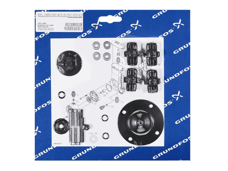 Grundfos 96641420, Maintenance Kit DMI/DDI 4/5.5-PVC-P3/V/C