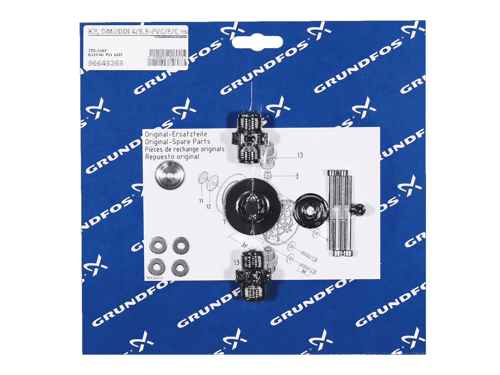 Grundfos 96643263, Maintenance Kit DMI/DDI 4/5.5-PVC/E/C
