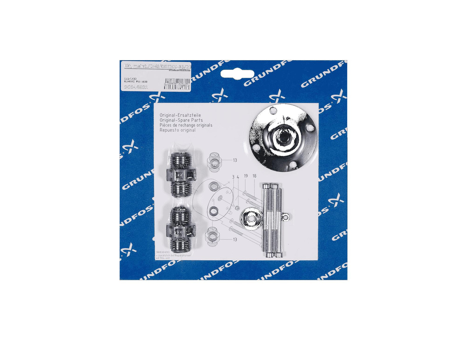 Grundfos 96644801, Maintenance Kit for DMI/DDI209-18/20D/PVC/E/T
