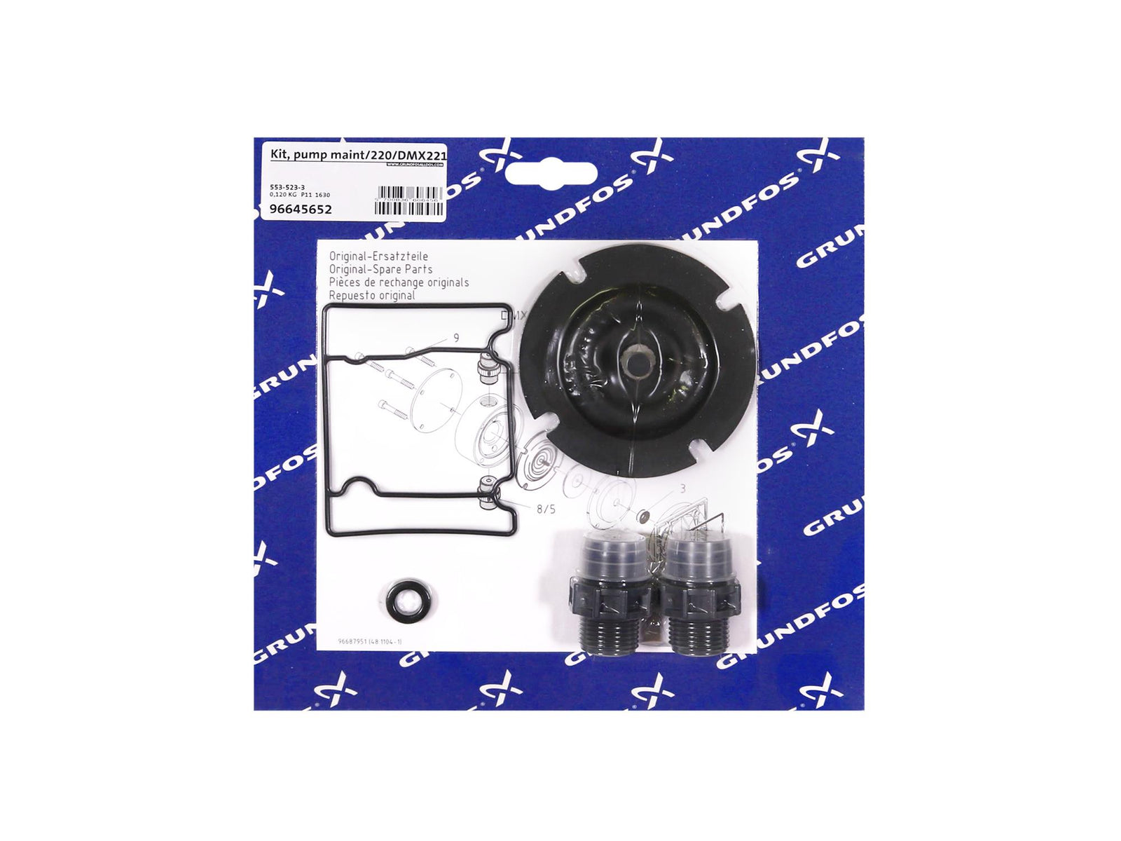 Grundfos 96645652, Maintenance Kit for Pump 220 DMX221-50 PVC T T