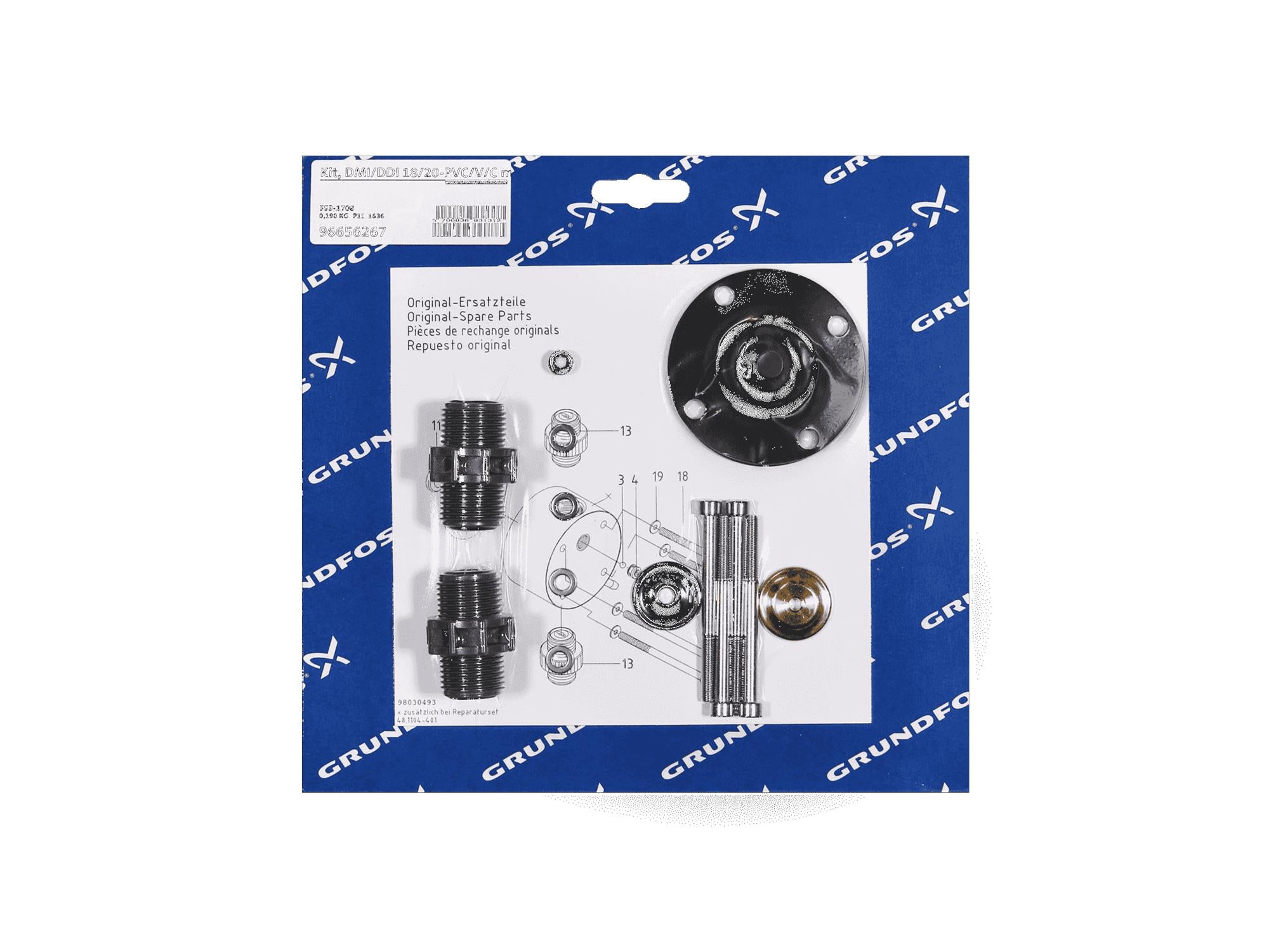 Grundfos 96656267, Maintenance Kit DMI/DDI 18/20-PVC/V/C