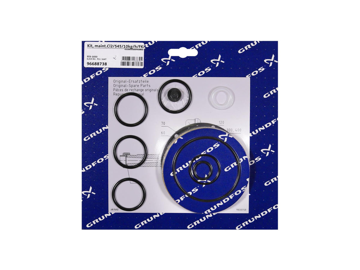 Grundfos 96688738, Maintenance Kit Cl2/545/10kg/h FKM PTFE