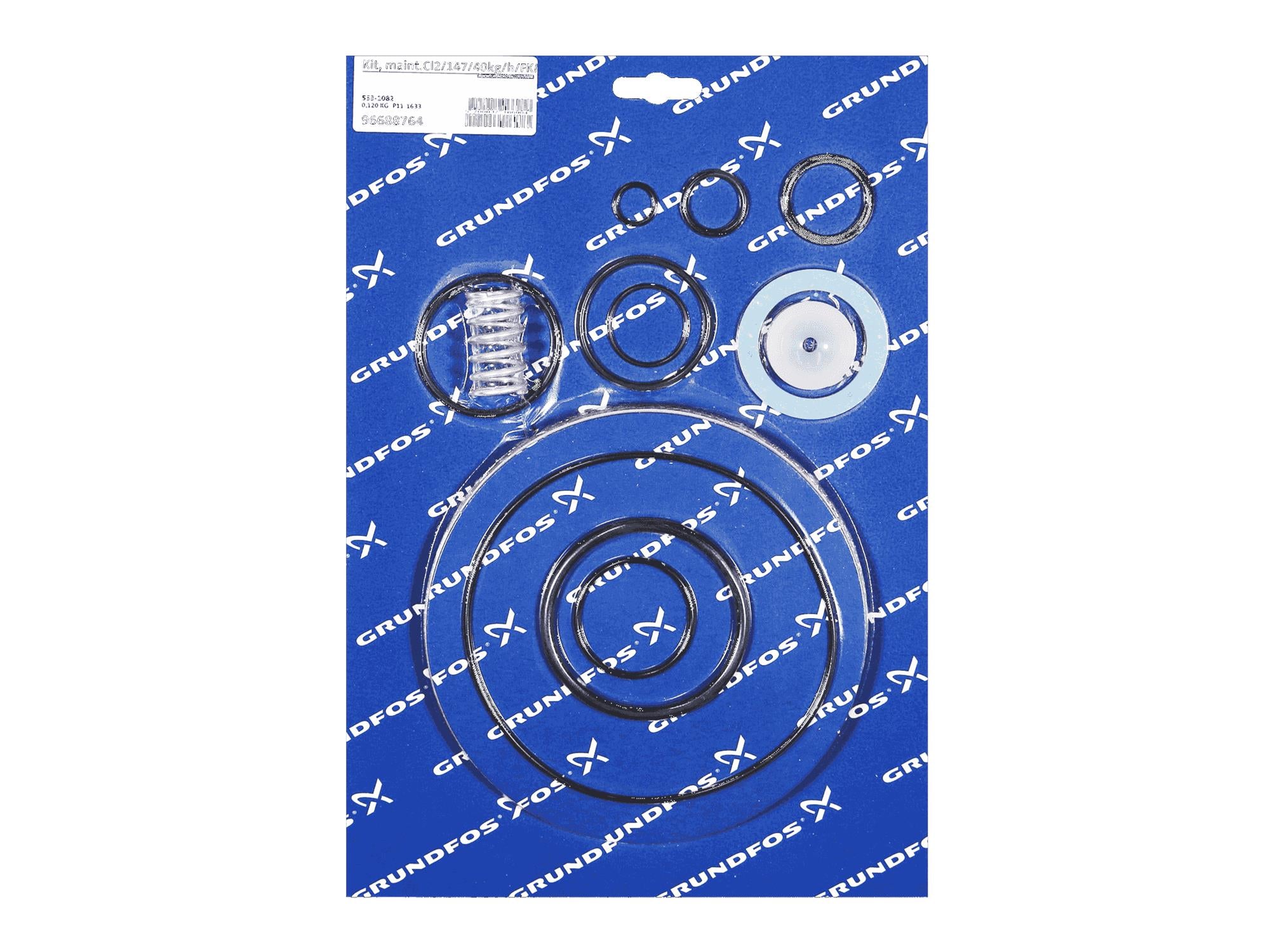 Grundfos 96688764, Maintenance Kit Cl2/147/40kg/h FKM TFM1600