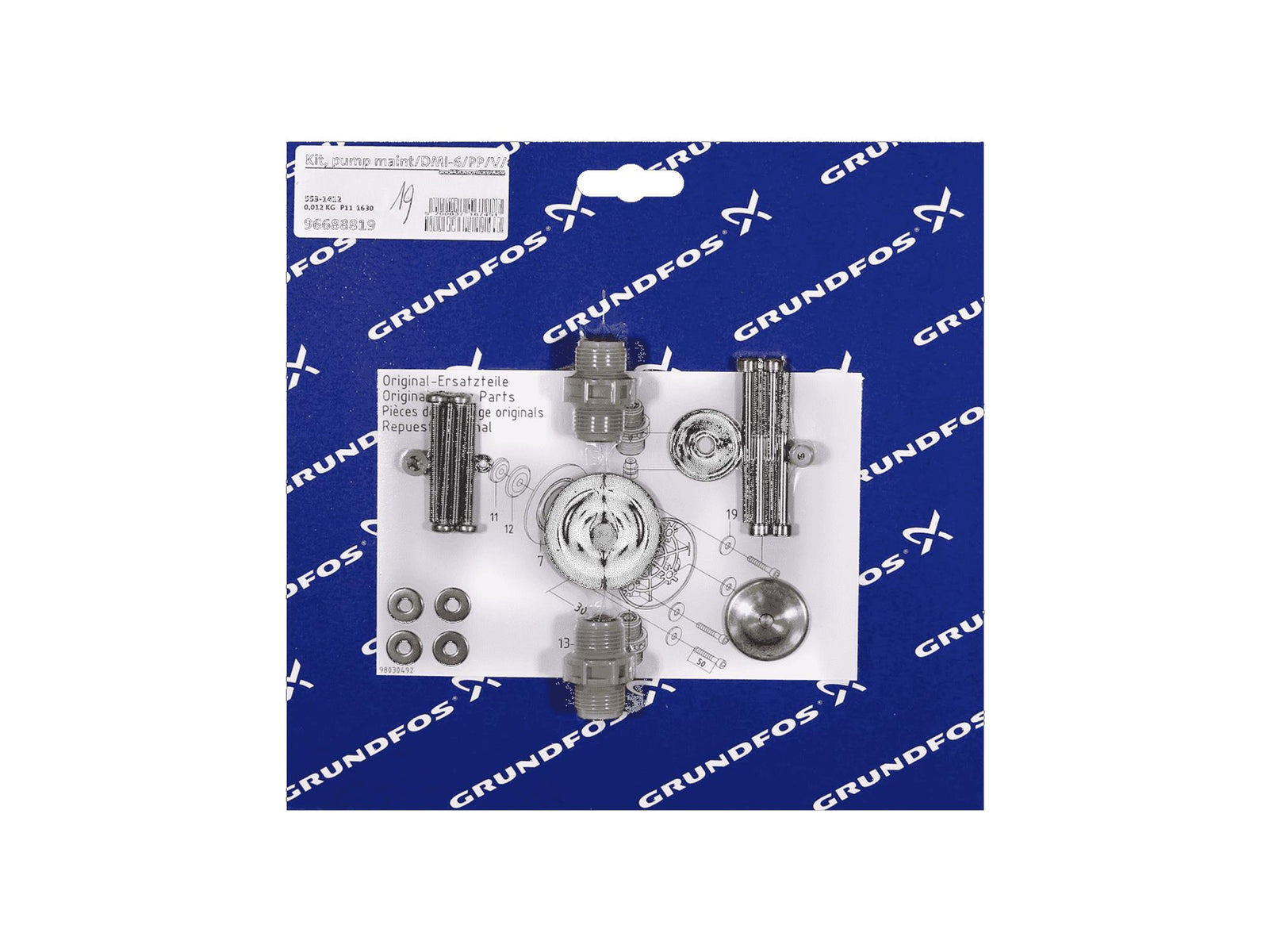 Grundfos 96688819, Pump Maintenance Kit DMI-6 PP V G