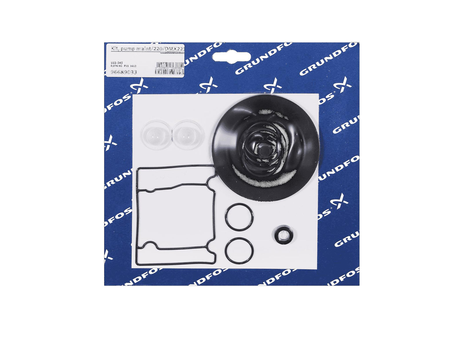 Grundfos 96689033, Maintenance Kit for Pump DMX221-75 PP V G