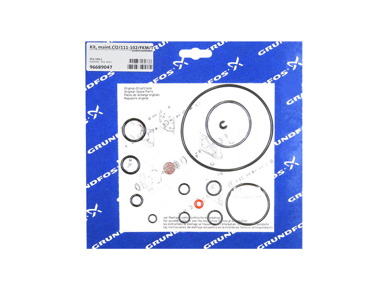 Grundfos 96689047, Maintenance Kit Cl2/111-102 FKM TFM1700