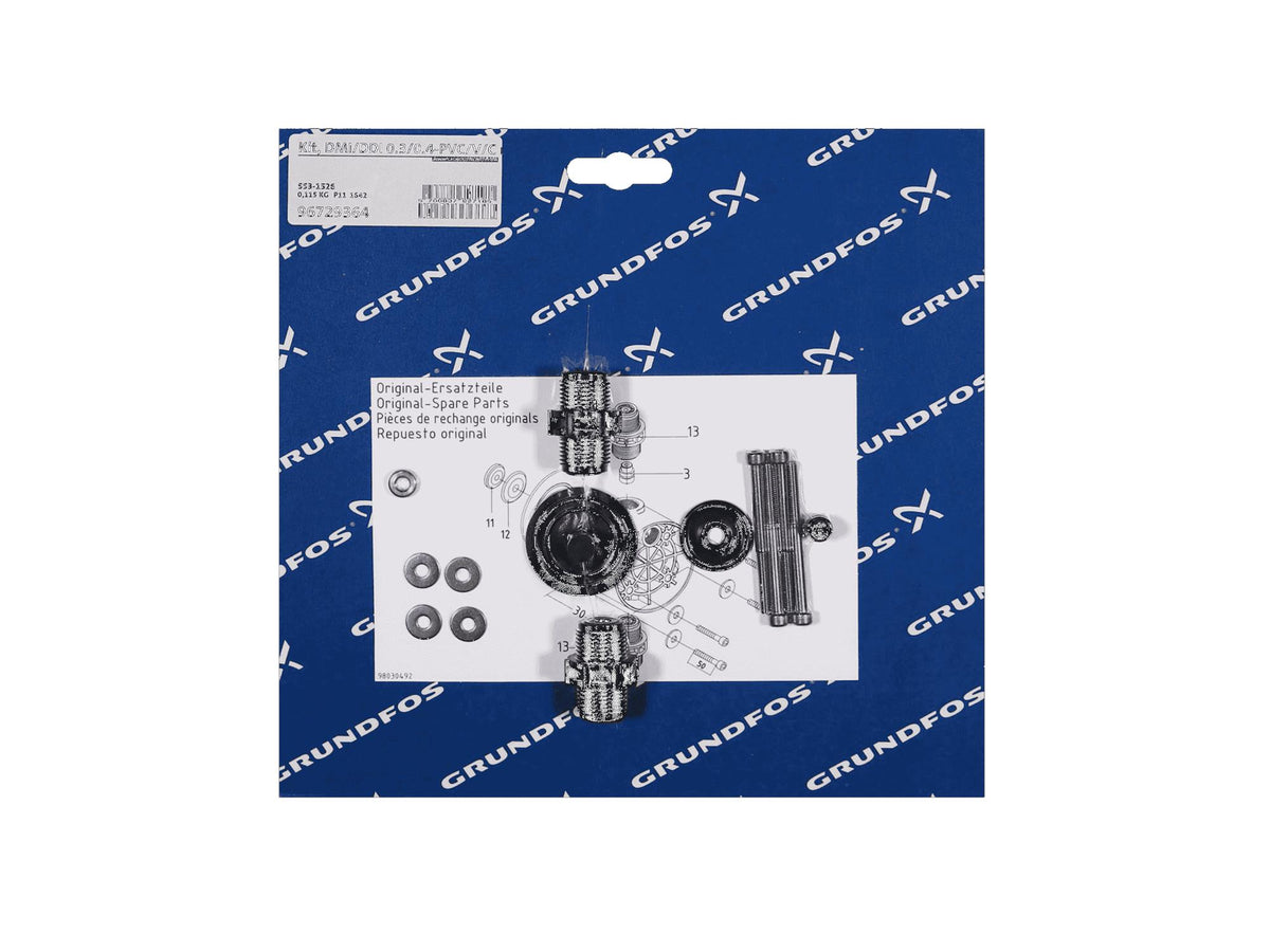 Grundfos 96729364, Maintenance Kit DMI/DDI 0.3/0.4-PVC/V/C