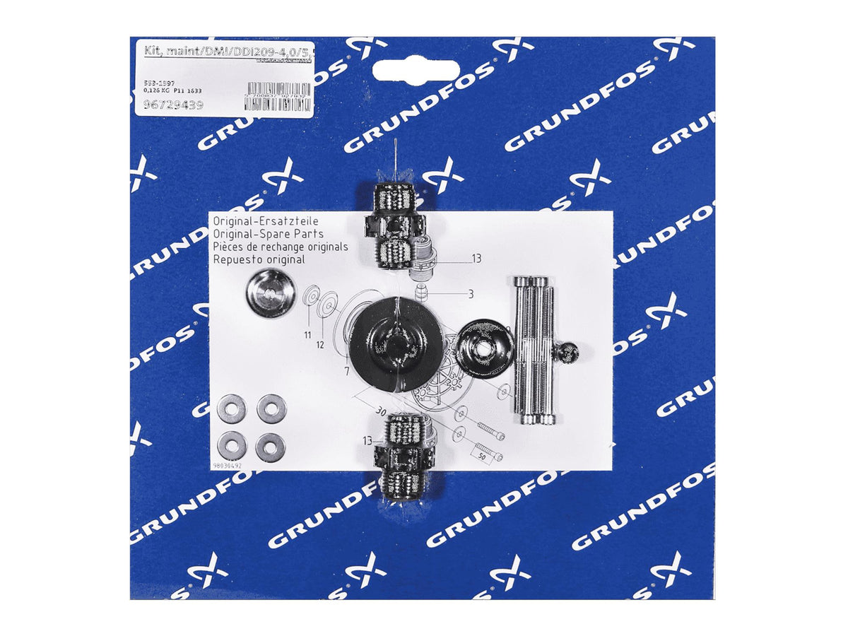 Grundfos 96729439, Maintenance Kit for DMI/DDI209-4, PVC with ClO2