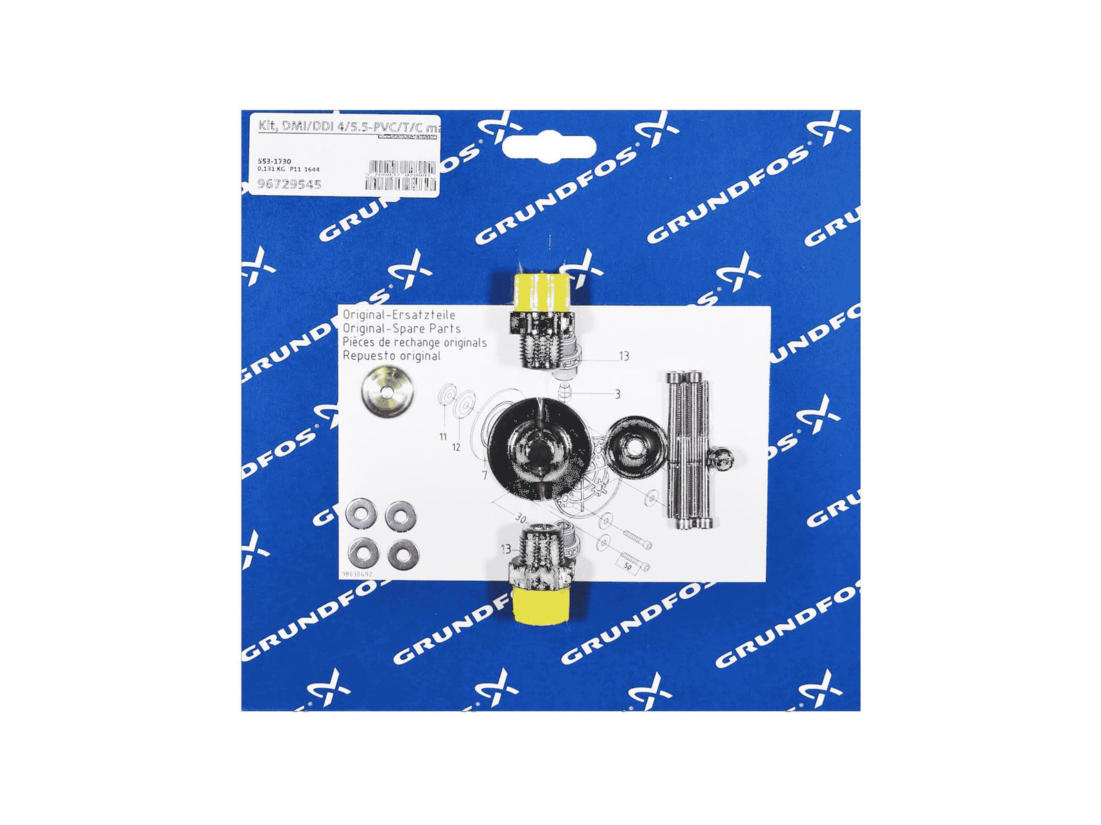 Grundfos 96729545, Maintenance Kit DMI/DDI 4/5.5-PVC/T/C