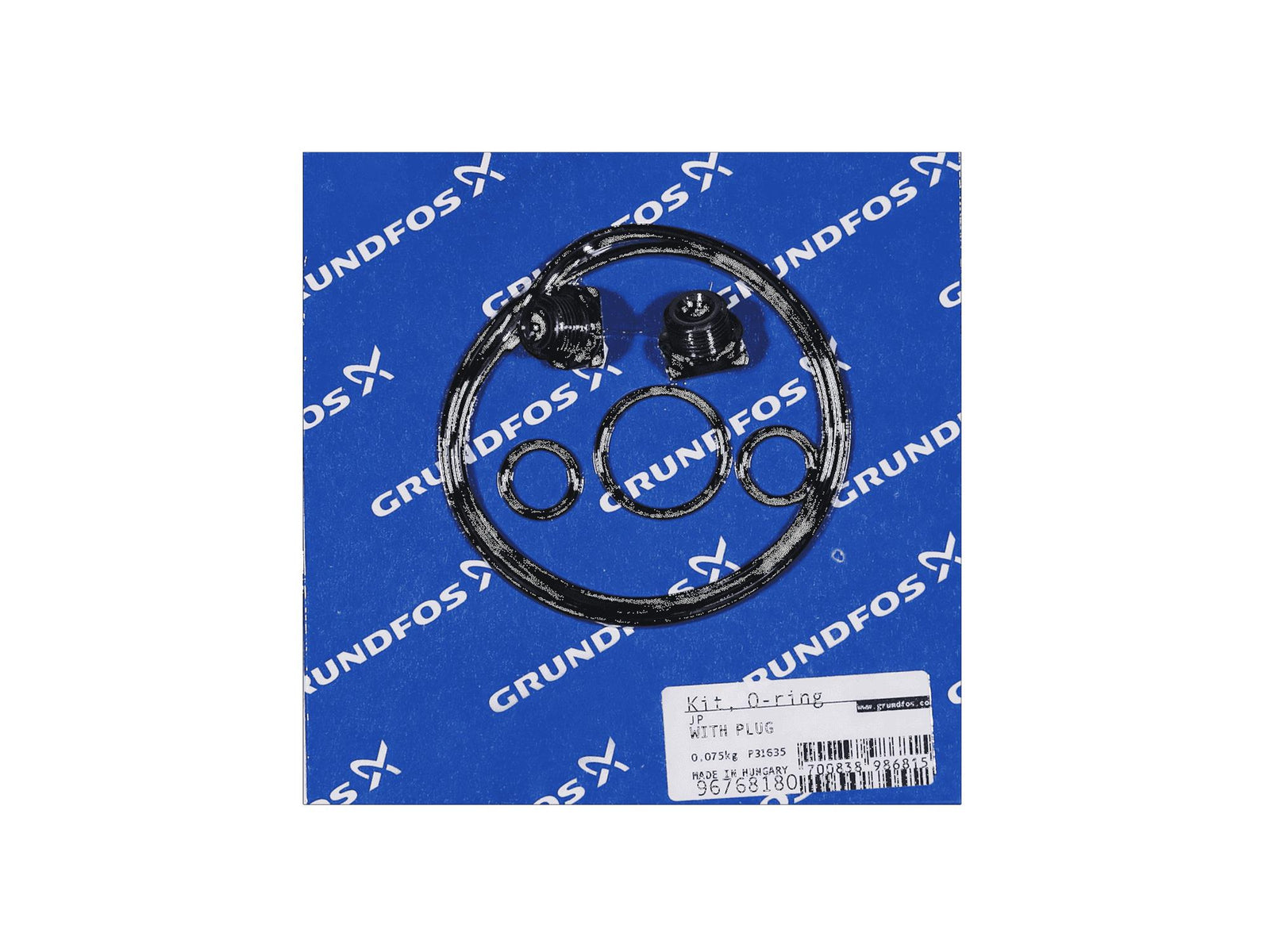 Grundfos 96768180, O-Ring Kit with Plug JP5/JP6