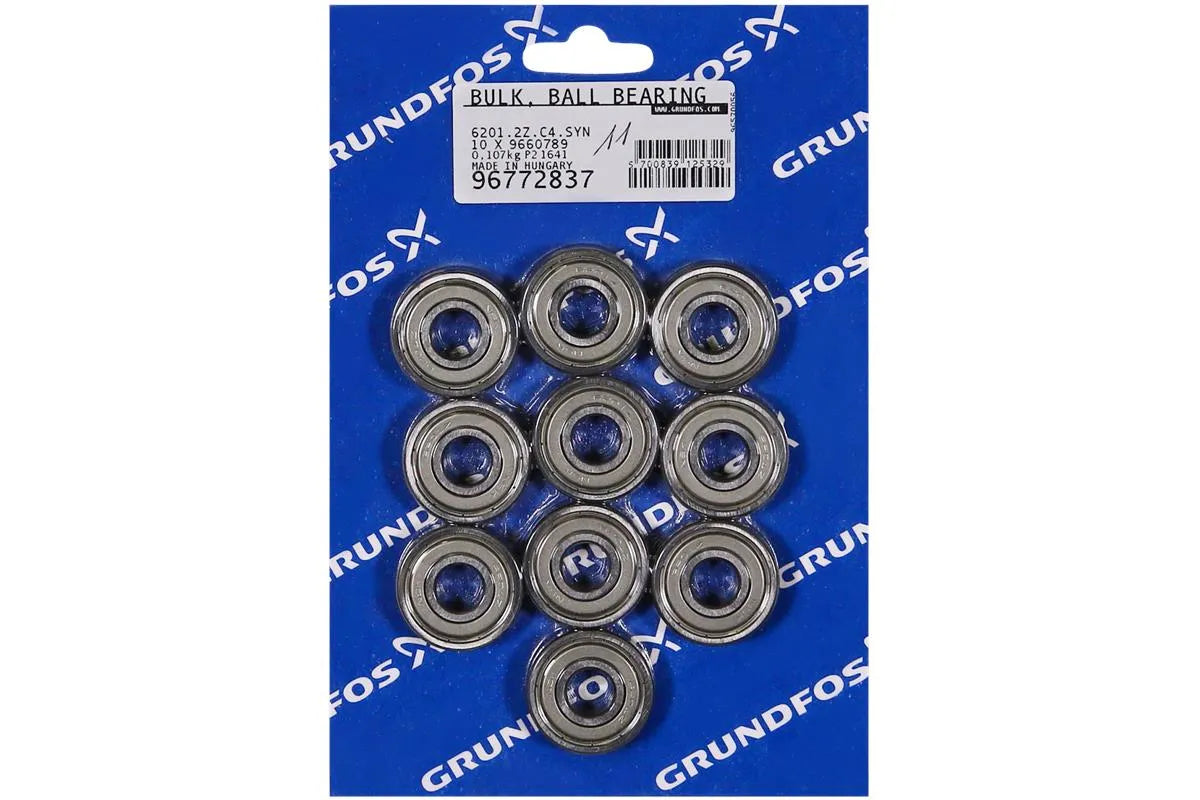 Grundfos 96772837, Ball Bearing 6201.2Z.C4.SYN Bulk