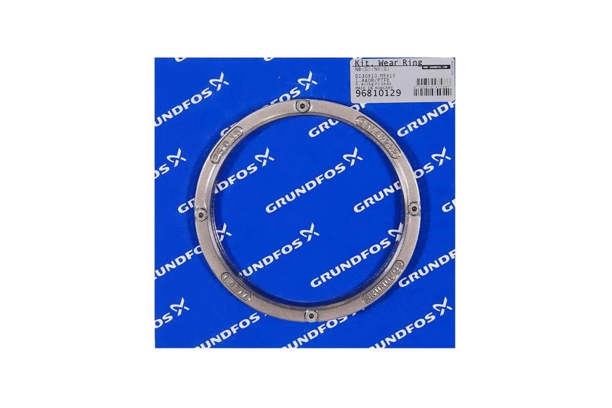 Grundfos 96810129, Wear Ring Kit D130x13 1.4408 PTFE M5x10
