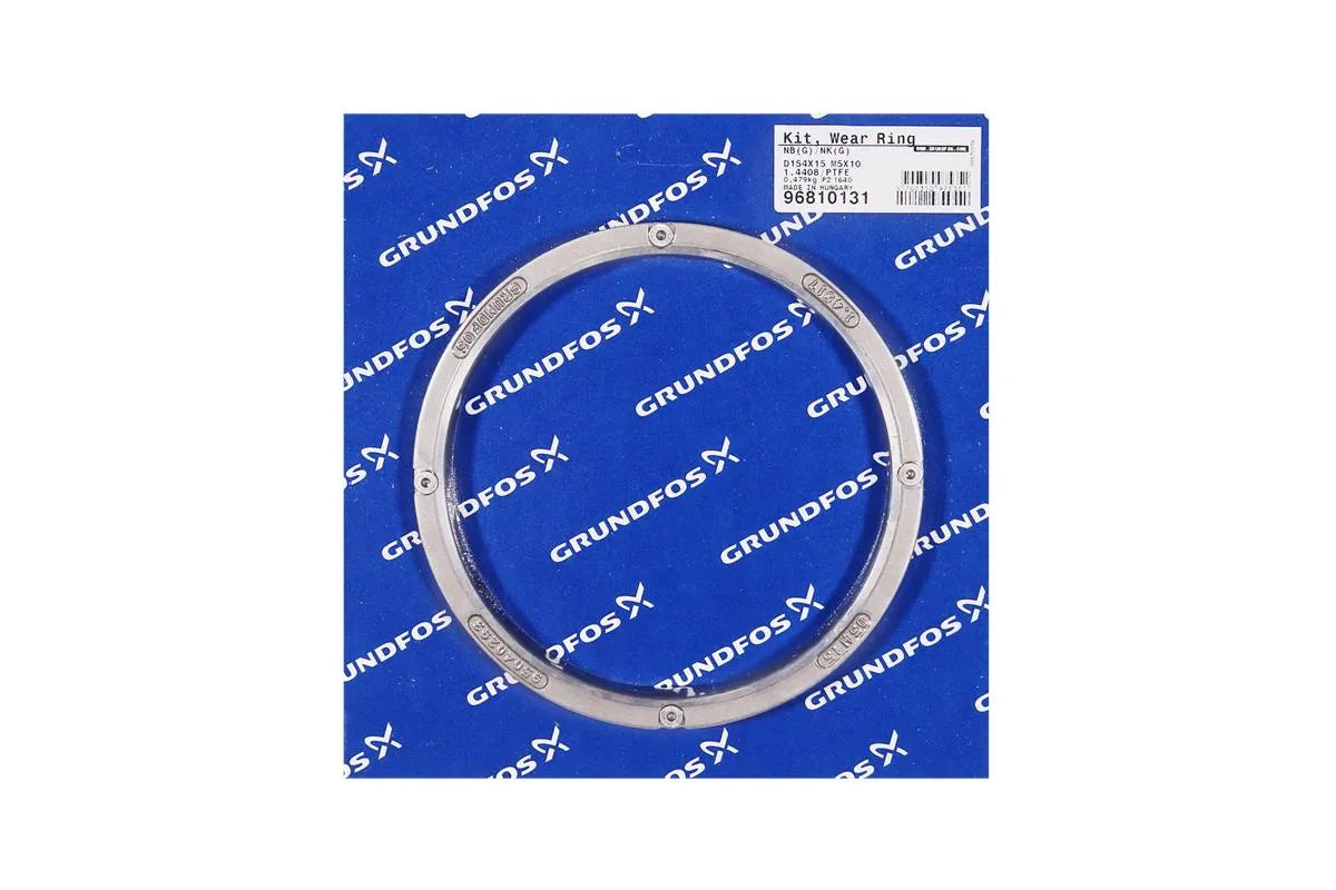 Grundfos 96810131, Wear Ring Kit D154x15 1.4408 PTFE M5x10