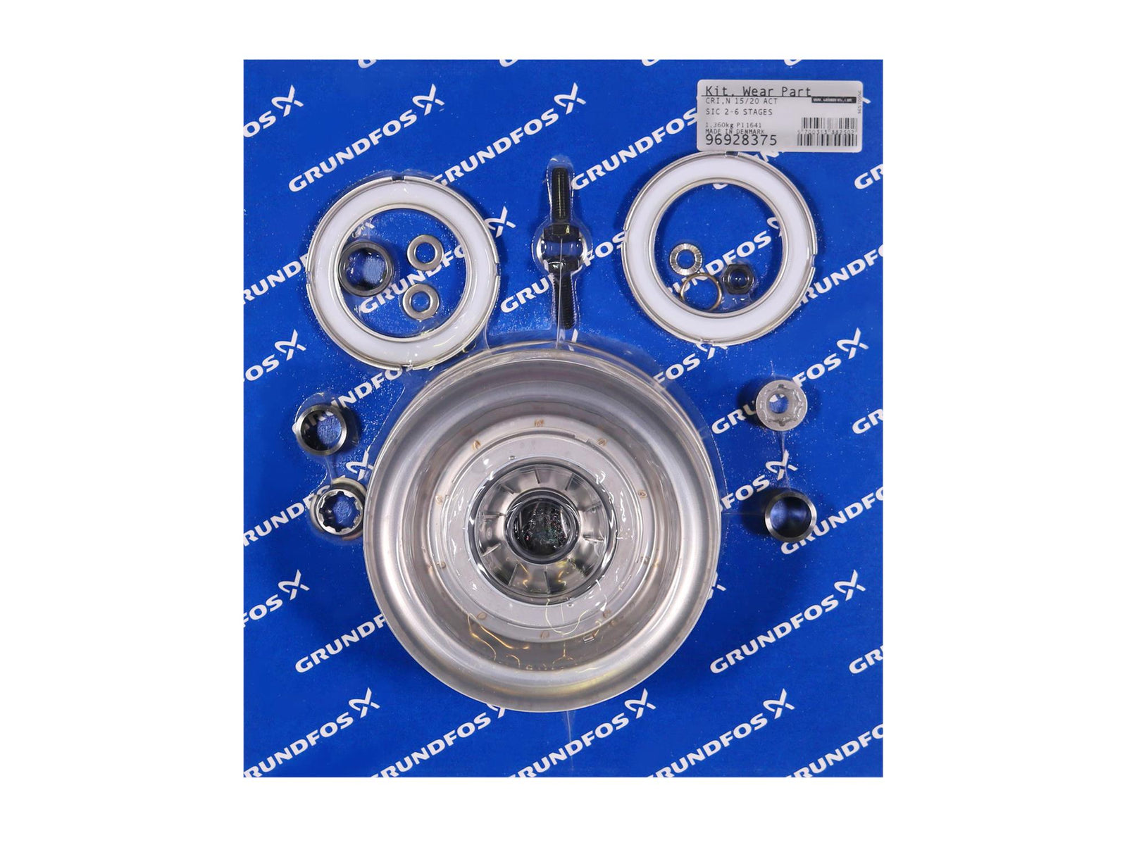 Grundfos 96928375, Wear Parts Kit for CRI/N15/20 2-6 St. (SIC)