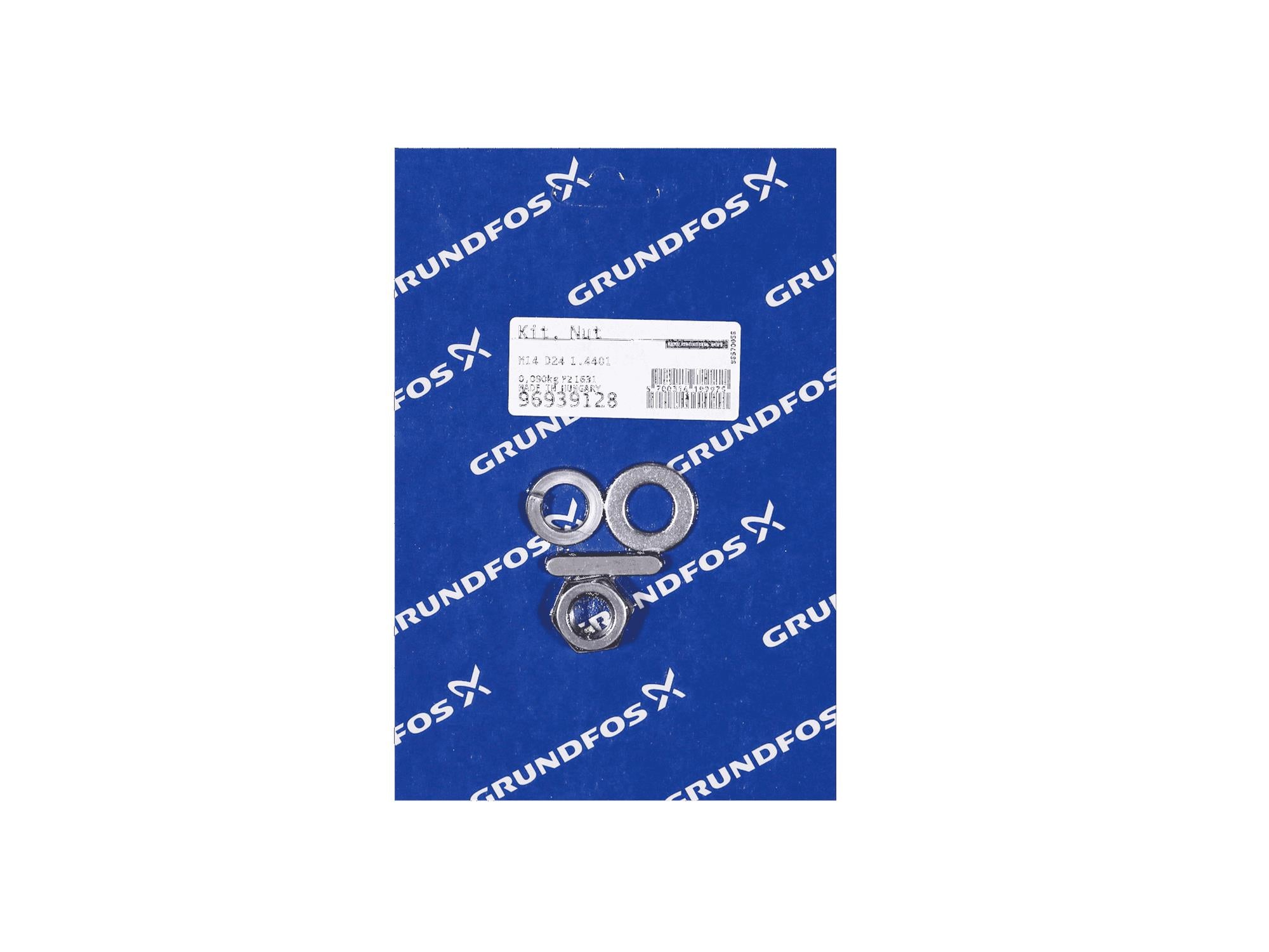 Grundfos 96939128, Nut Kit M14 D24 1.4401