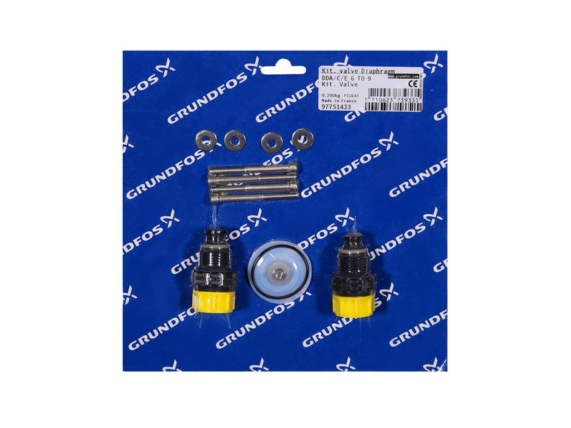 Grundfos 97751433, Valve and Diaphragm Kit SD-S-PP/V/C-1