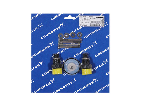 Grundfos 97751445, Valve and Diaphragm Kit SD-M-PP/V/C-1