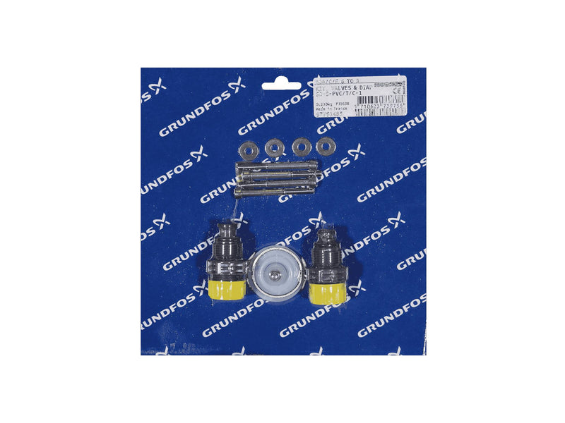 Grundfos 97751485, Valve And Diaphragm Kit SD-S-PVC/T/C-1