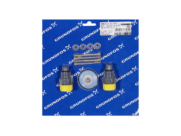 Grundfos 97751491, Valve and Diaphragm Kit SD-M-PVC/E/C-1