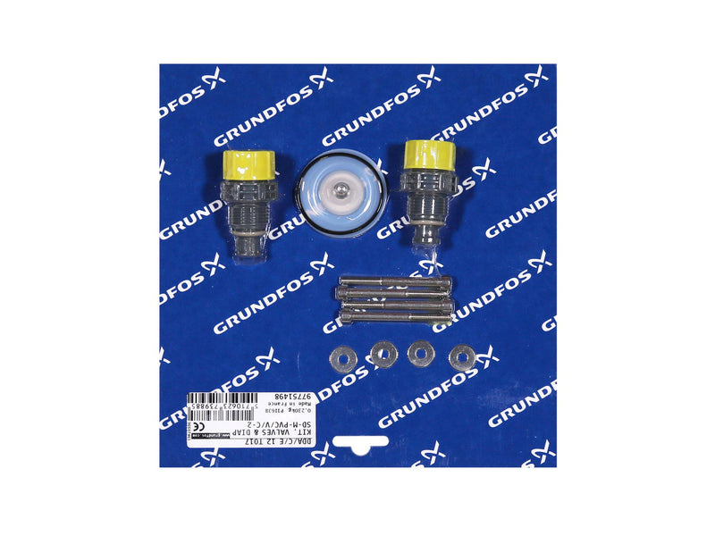 Grundfos 97751498, Valve and Diaphragm Kit SD-M-PVC/V/C-2