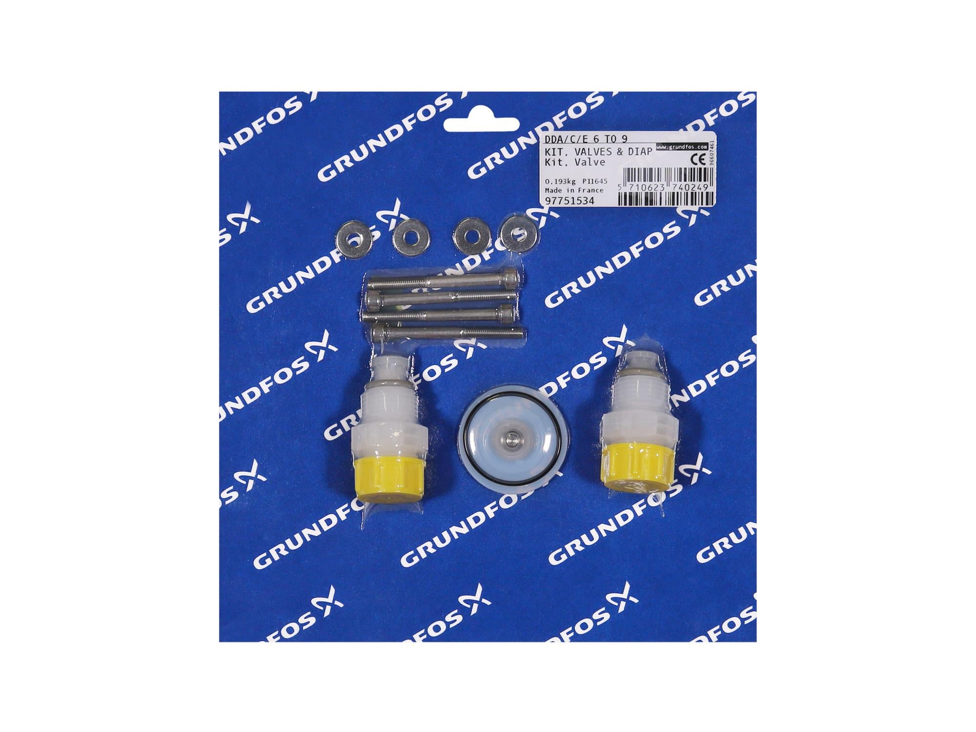 Grundfos 97751534, Valve Diaphragm Kit SD-S-PV/V/C-2