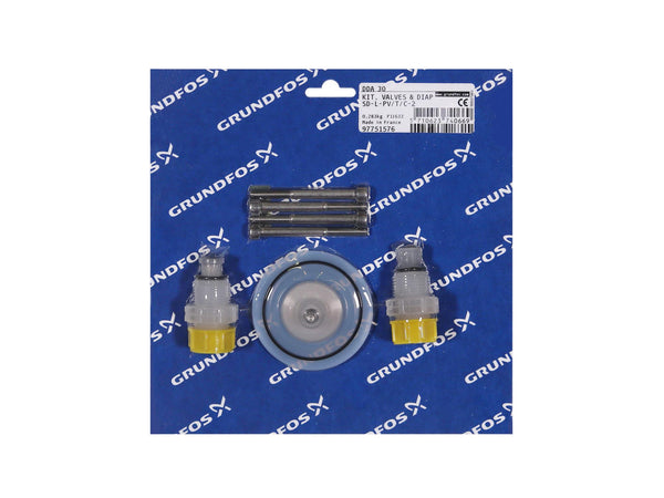 Grundfos 97751576, Valve Kit with Diaphragm SD-L-PV/T/C-2