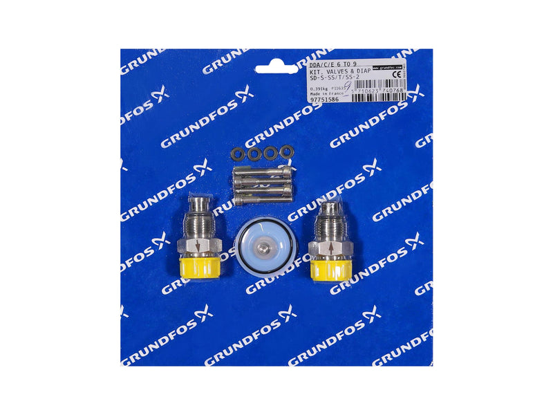 Grundfos 97751586, Valve and Diaphragm Kit SD-S-SS/T/SS-2