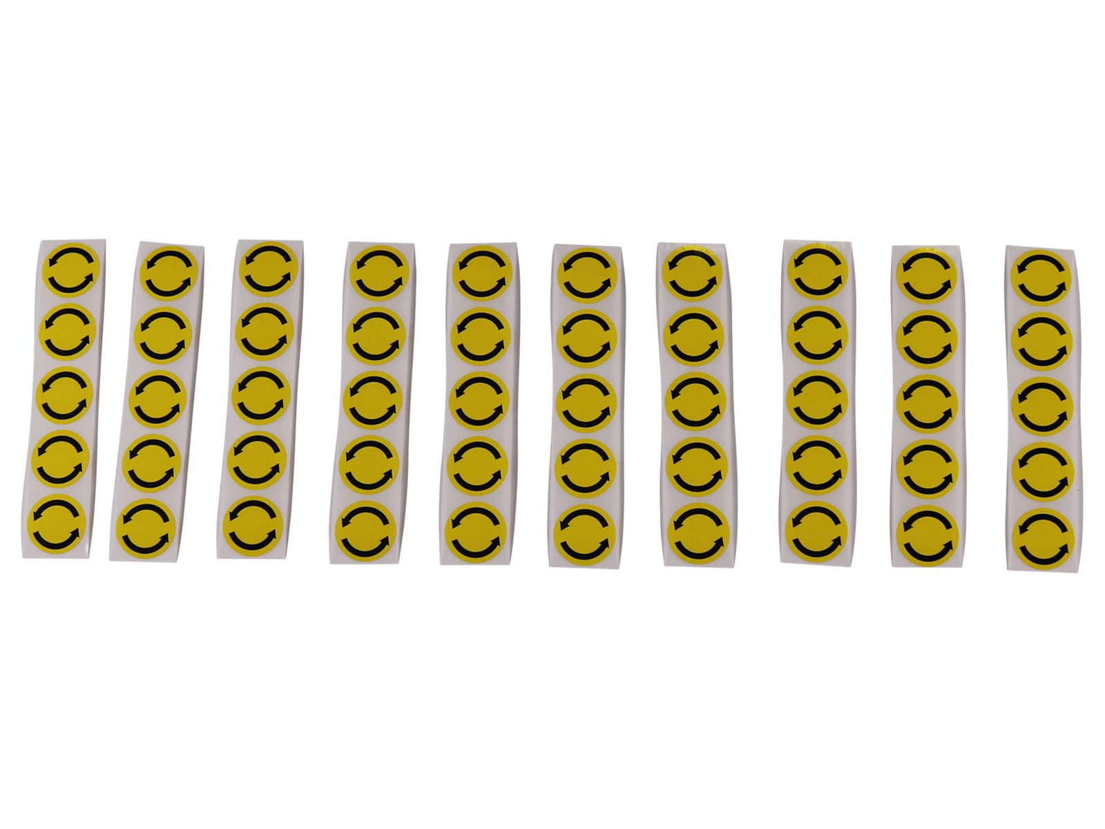 Grundfos 97796066, Plate Arrow For Direction, Bulk-Pack D22 Yellow