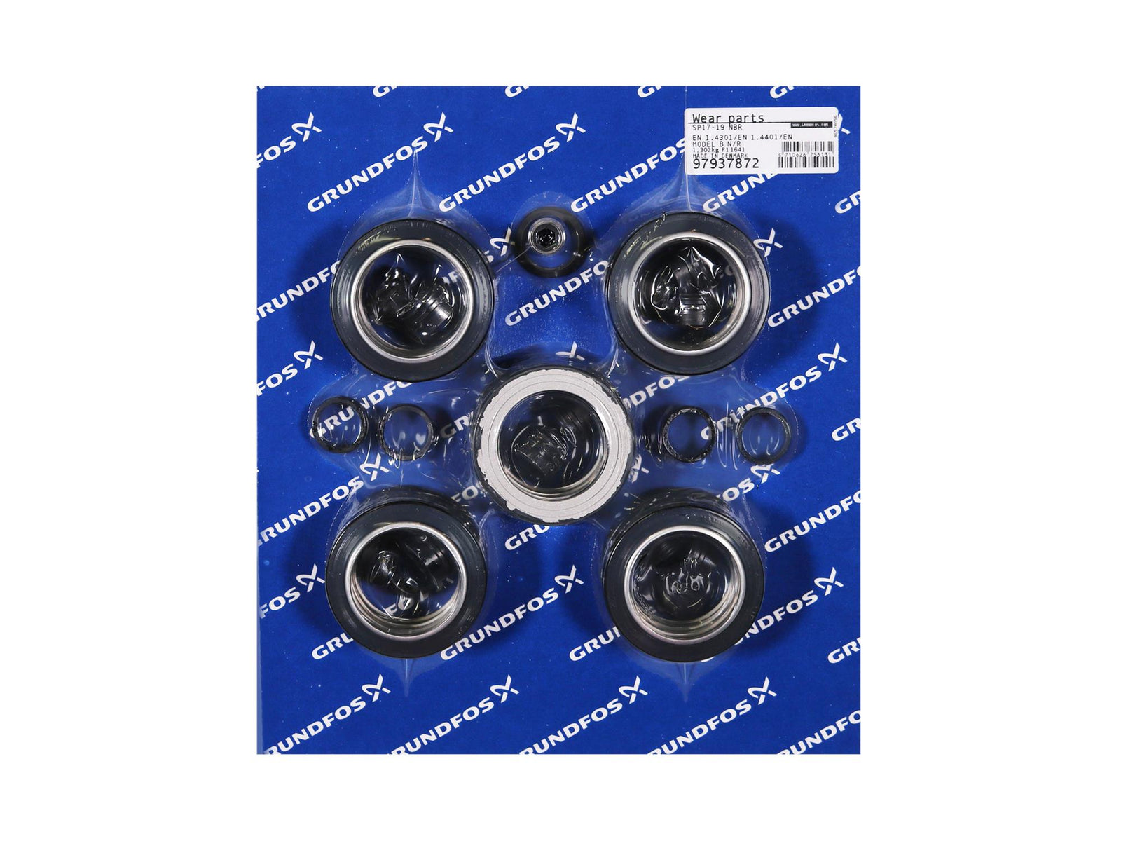 Grundfos 97937872, Wear Parts Kit SP17-19 Stages NBR Model B