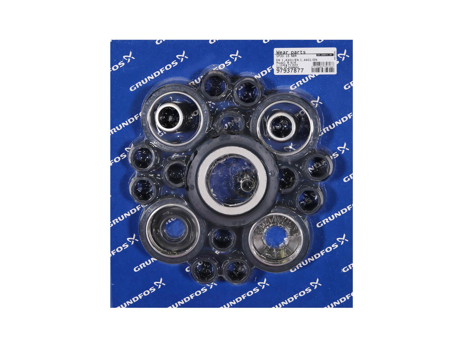 Grundfos 97937877, Wear Parts Kit SP30-15 Stages NBR Model B