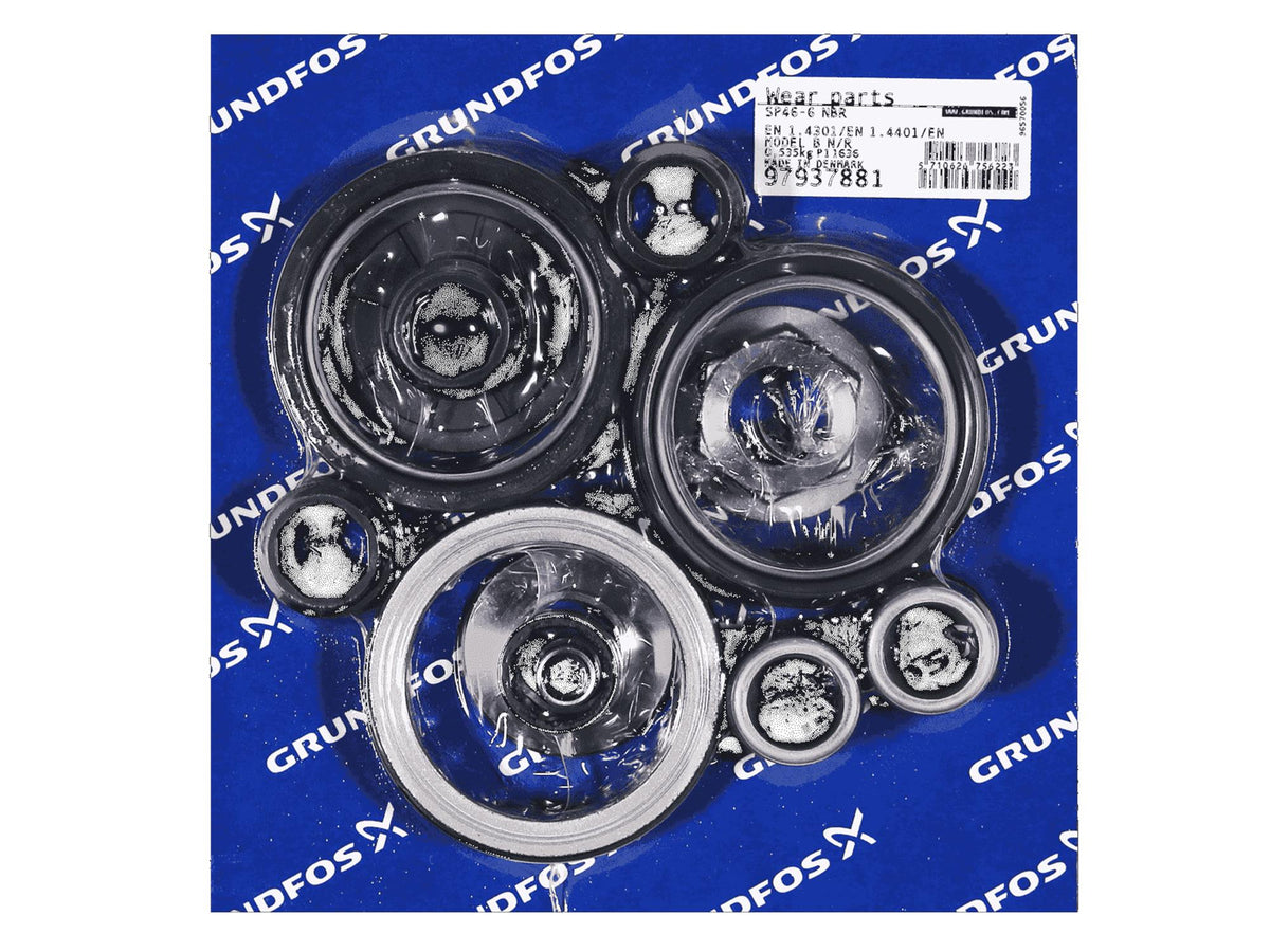 Grundfos 97937881, Wear Parts Kit SP46 NBR Model B for 6 Stages