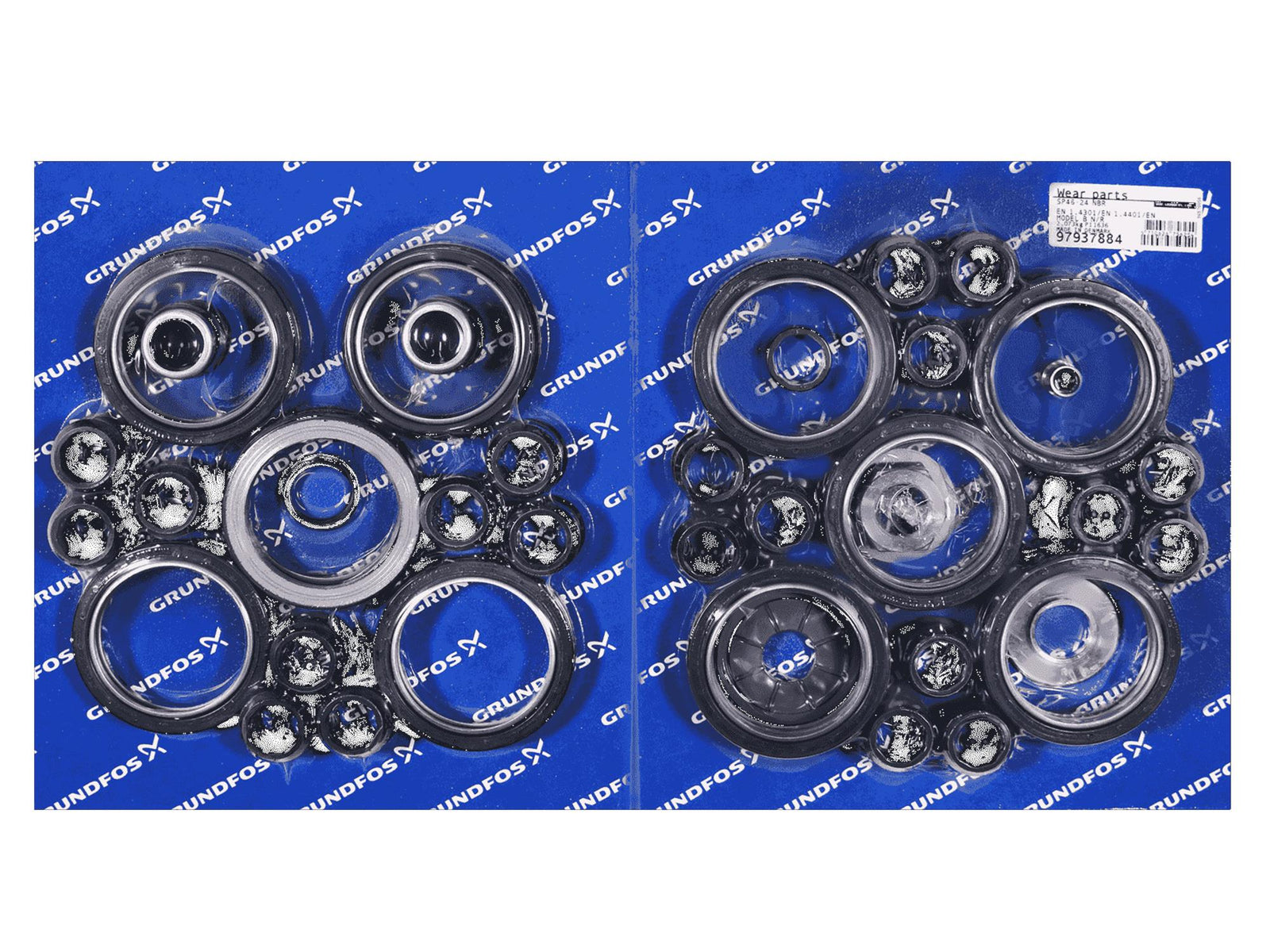 Grundfos 97937884, Wear Parts Kit SP46-24 Stages NBR Model B