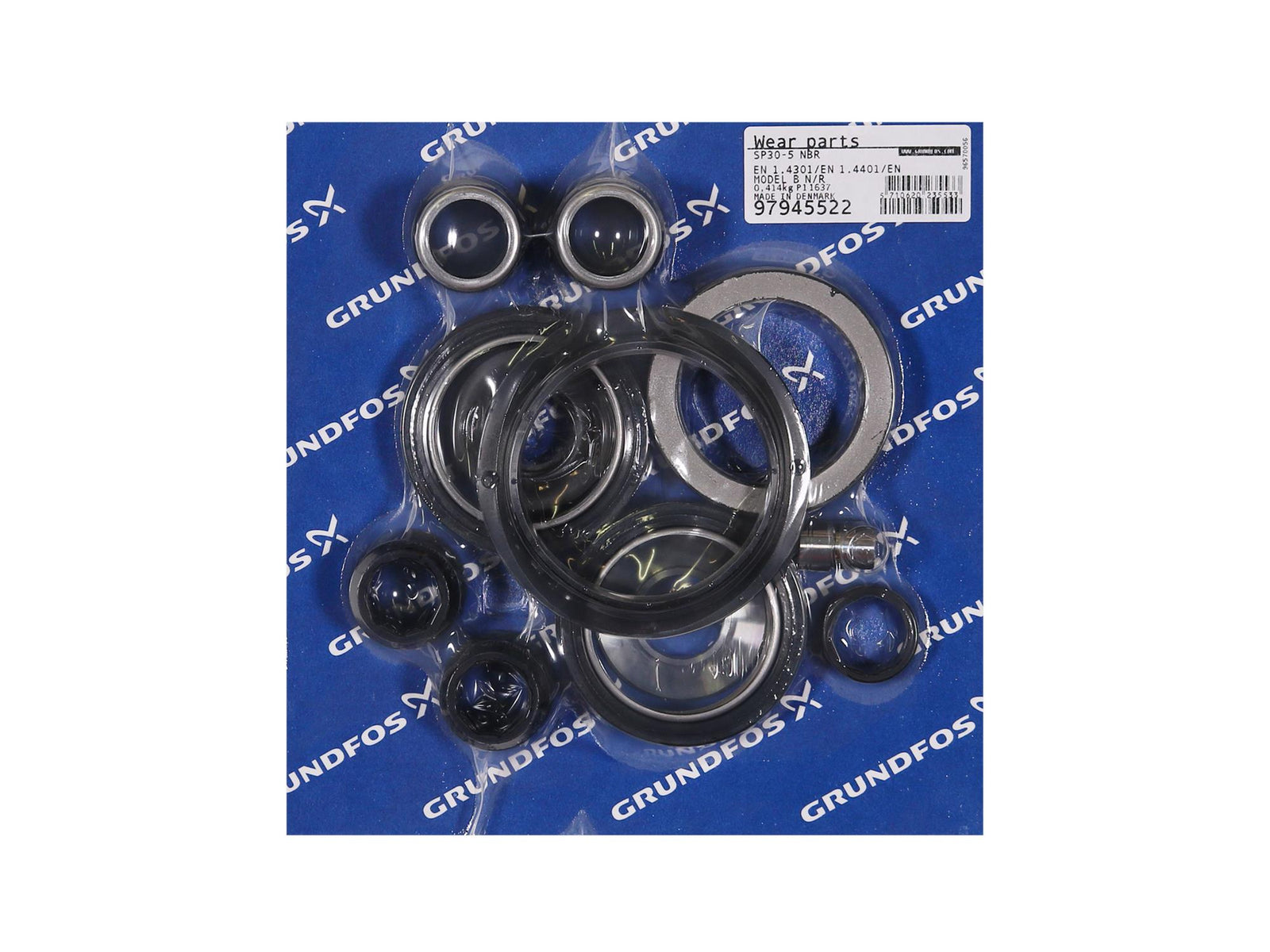 Grundfos 97945522, Wear Parts Kit SP30 NBR Model B