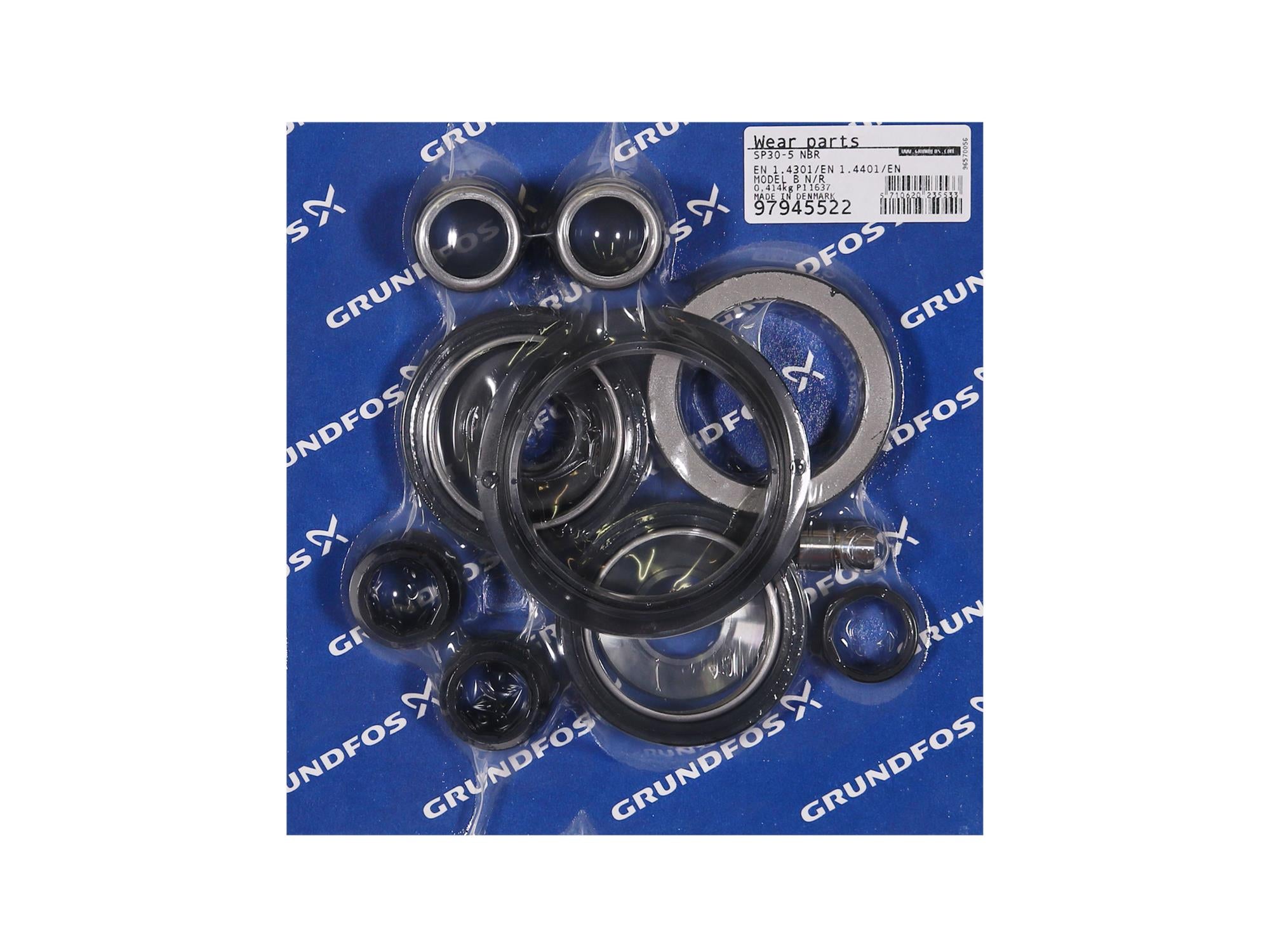 Grundfos 97945522, Wear Parts Kit SP30 NBR Model B