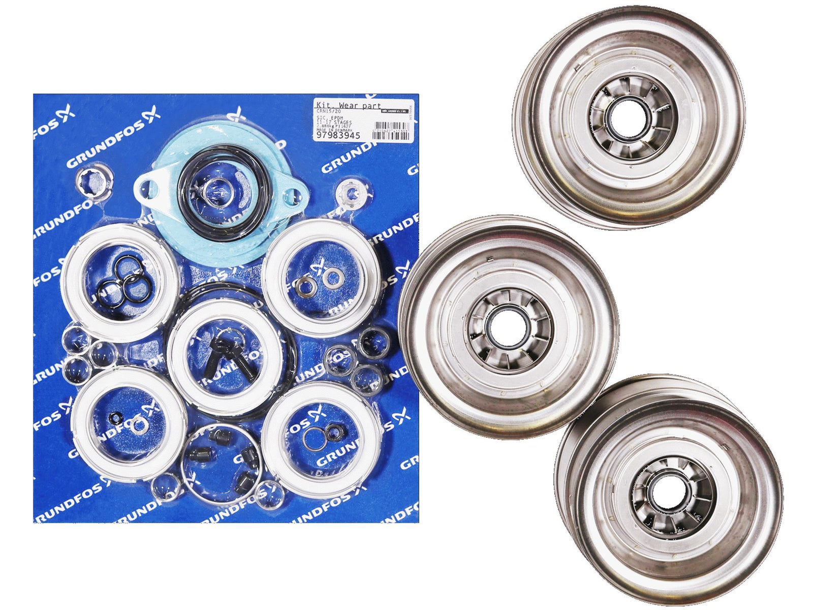 Grundfos 97983945, Wear Parts Kit with EPDM CRN15/20-17