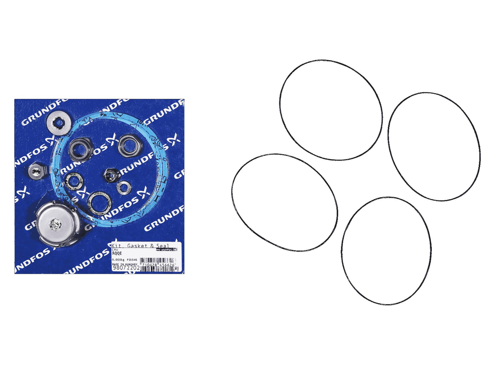 Grundfos 98072202, Gasket And Seal Kit For CMV 3/5 AQQE