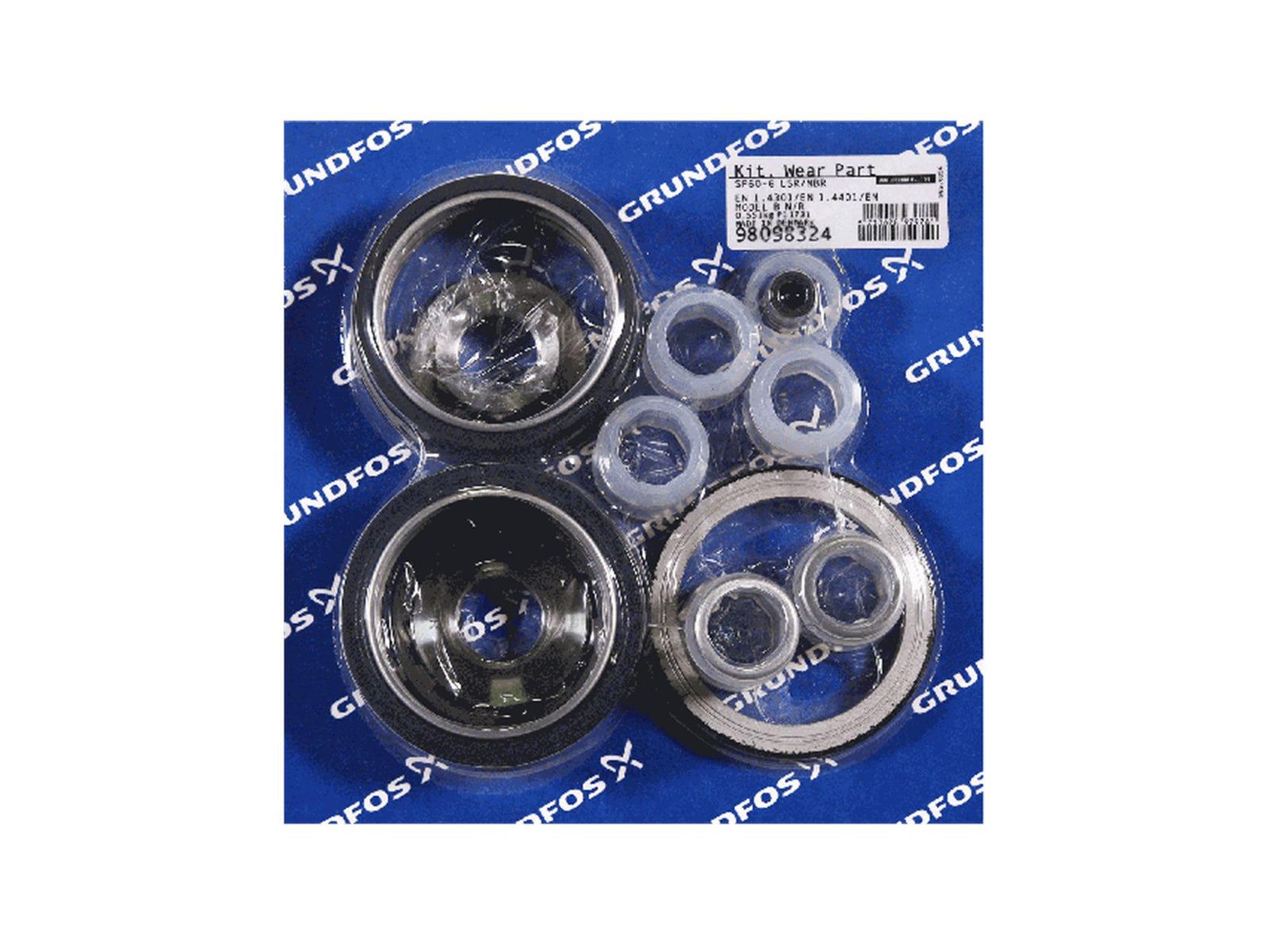 Grundfos 98098324, Wear Parts Kit SP60-6stg LSR/NBR Mod B