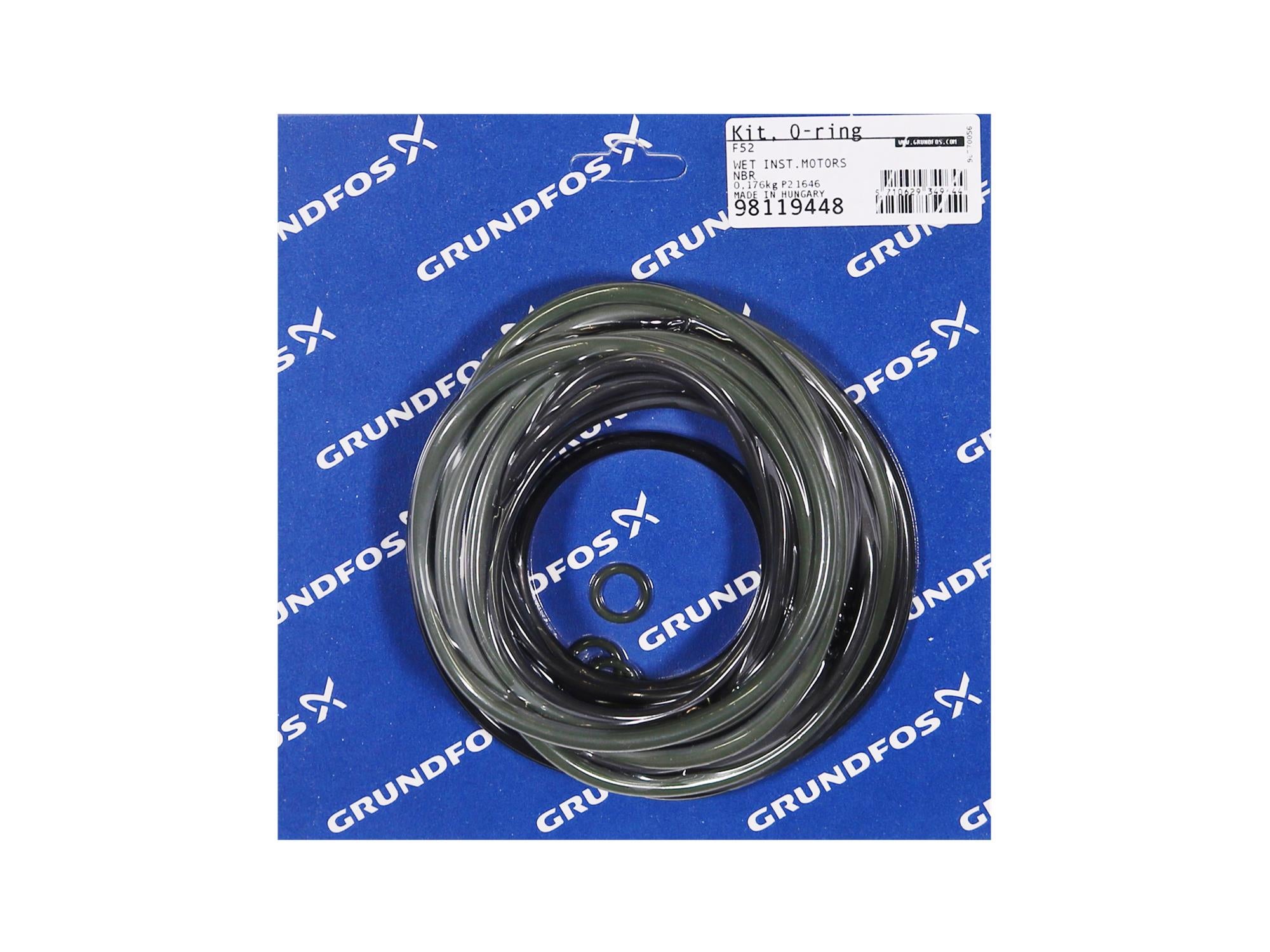 Grundfos 98119448, O-Ring Set Kit for Wet Motor NBR