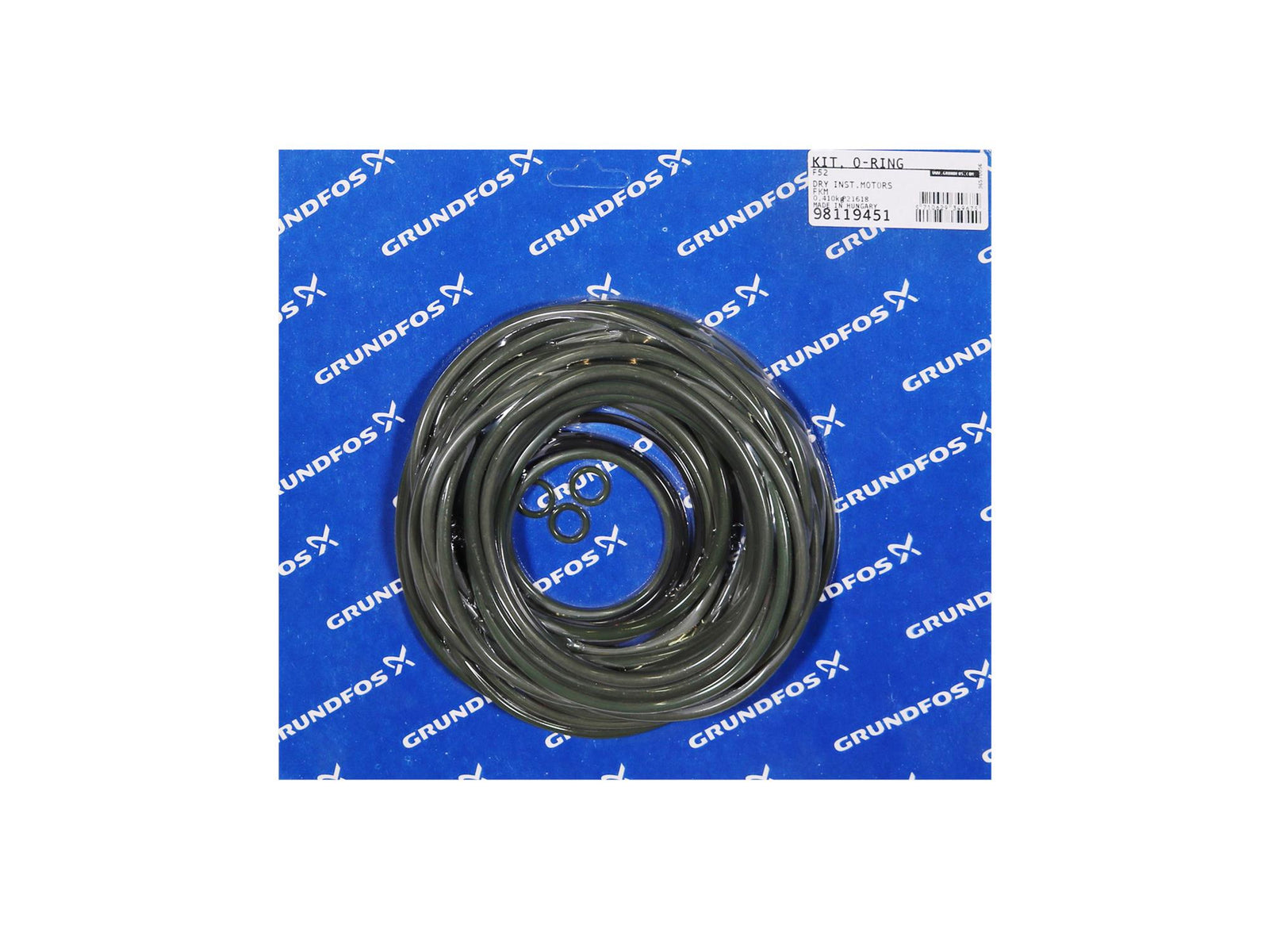 Grundfos 98119451, O-Ring Set Kit For Dry Motor FKM
