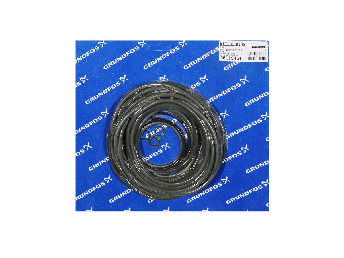 Grundfos 98119451, O-Ring Set Kit For Dry Motor FKM