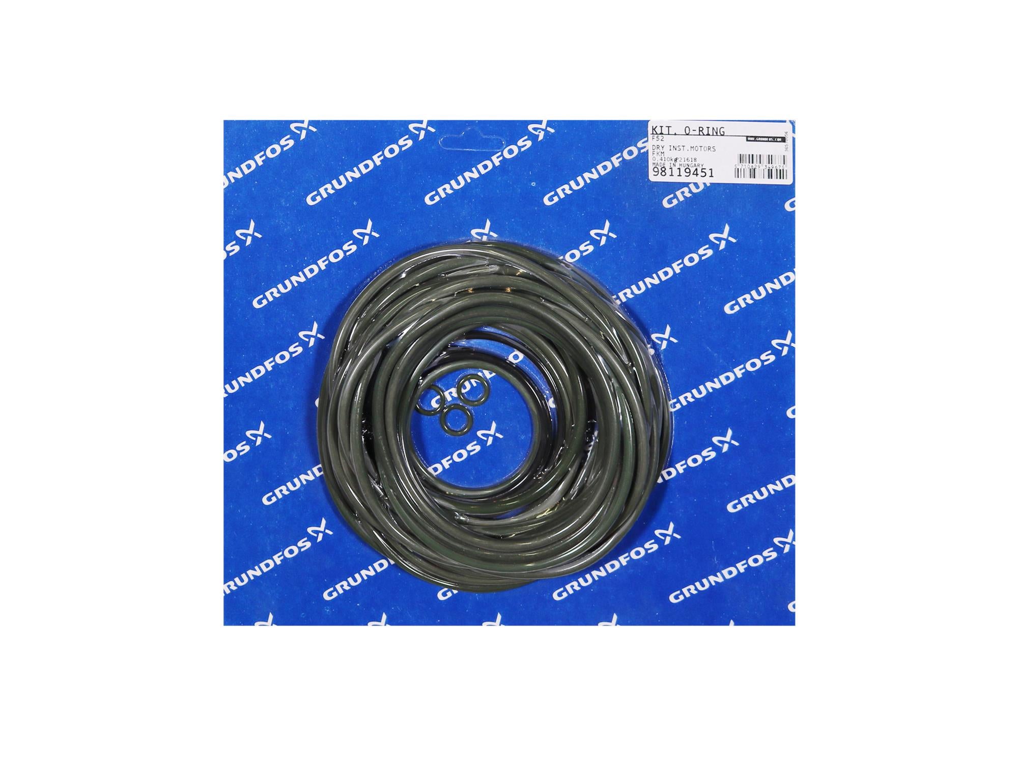 Grundfos 98119451, O-Ring Set Kit For Dry Motor FKM